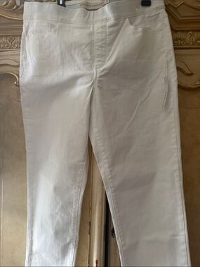 Soft Surroundings White Stretch Chino Pants